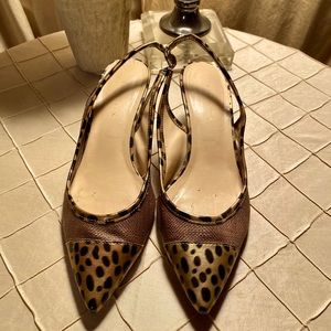 Sling back short heels